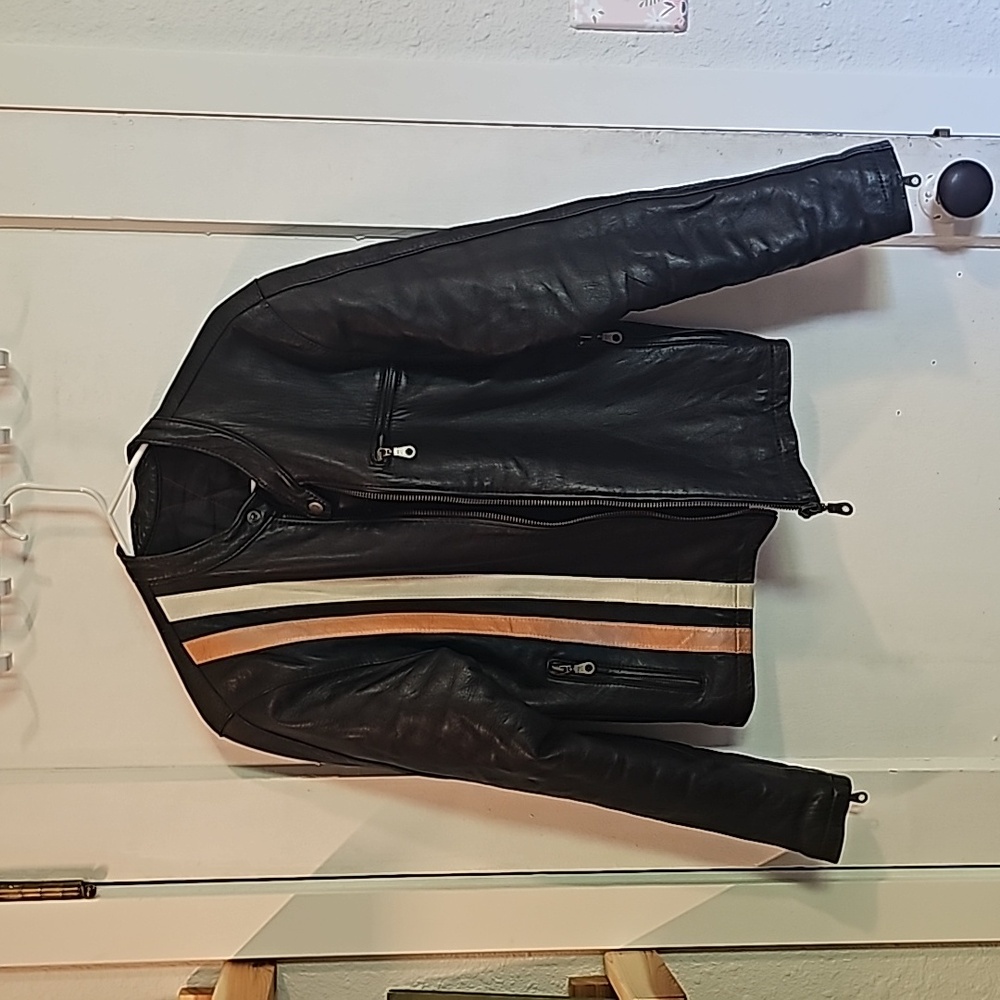 Genuine Leather Motorcycle Jacket